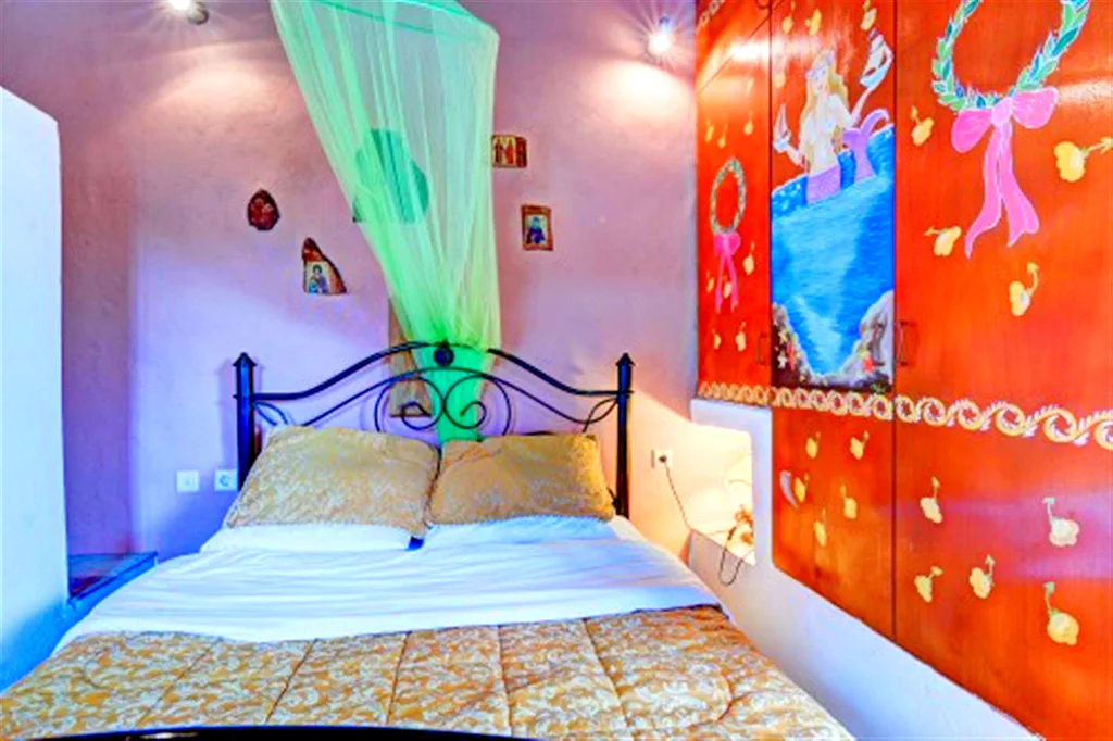 Almond Tree Villa upper double bedroom balcony area